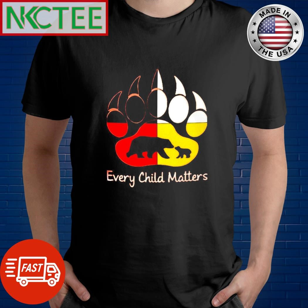 Every Child matters mom bear and child hand shirt Unisex T-shirt, Sweatshirt, Hoodie, Long Sleeve Tee - T-Shirt, Sweatshirt, Hoodie