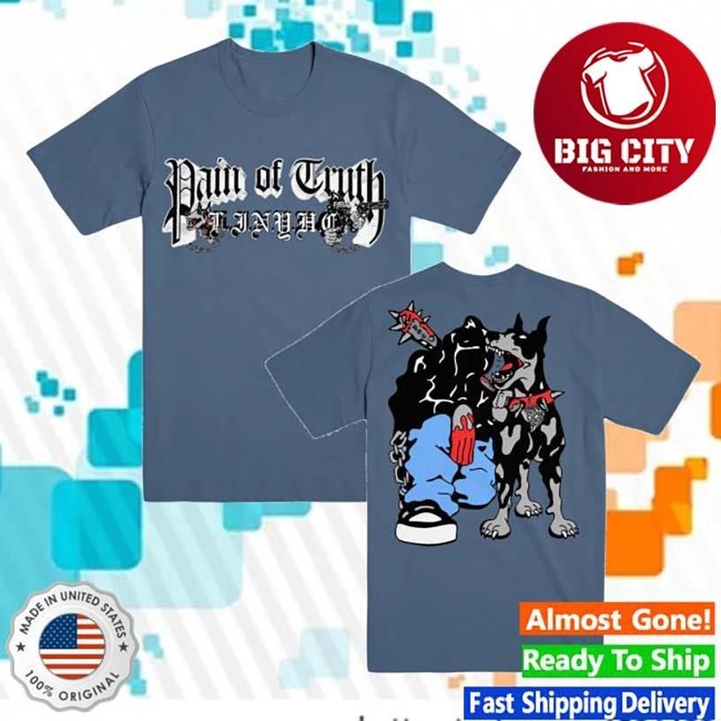 Evil Greed Pain Of Truth Blue Big Dog Two Sided - Adult & Kids T-Shirts, Sweatshirts & Hoodies apparel design preview 1