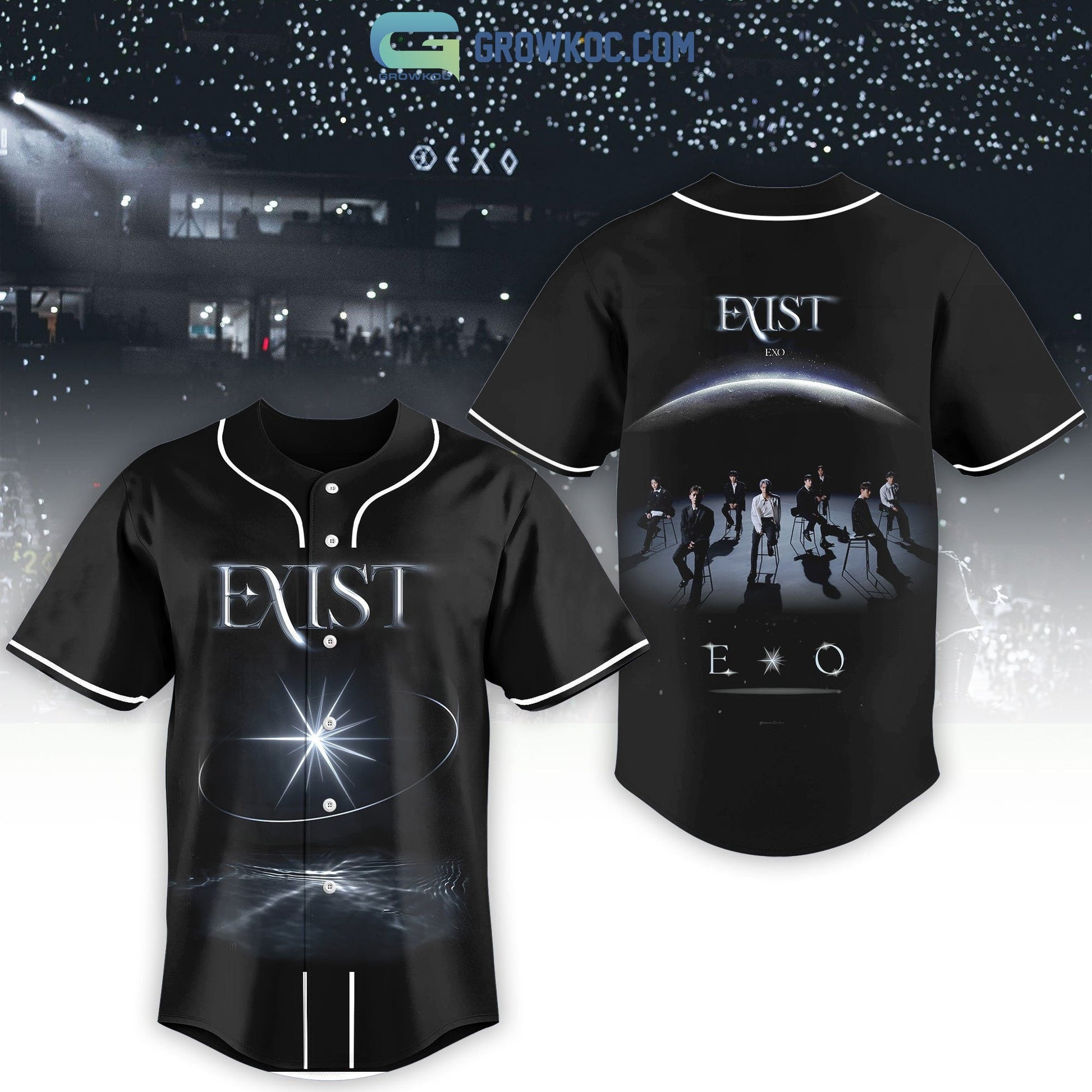 Exist Exo 2023 Baseball Jersey baseball jersey product view 1