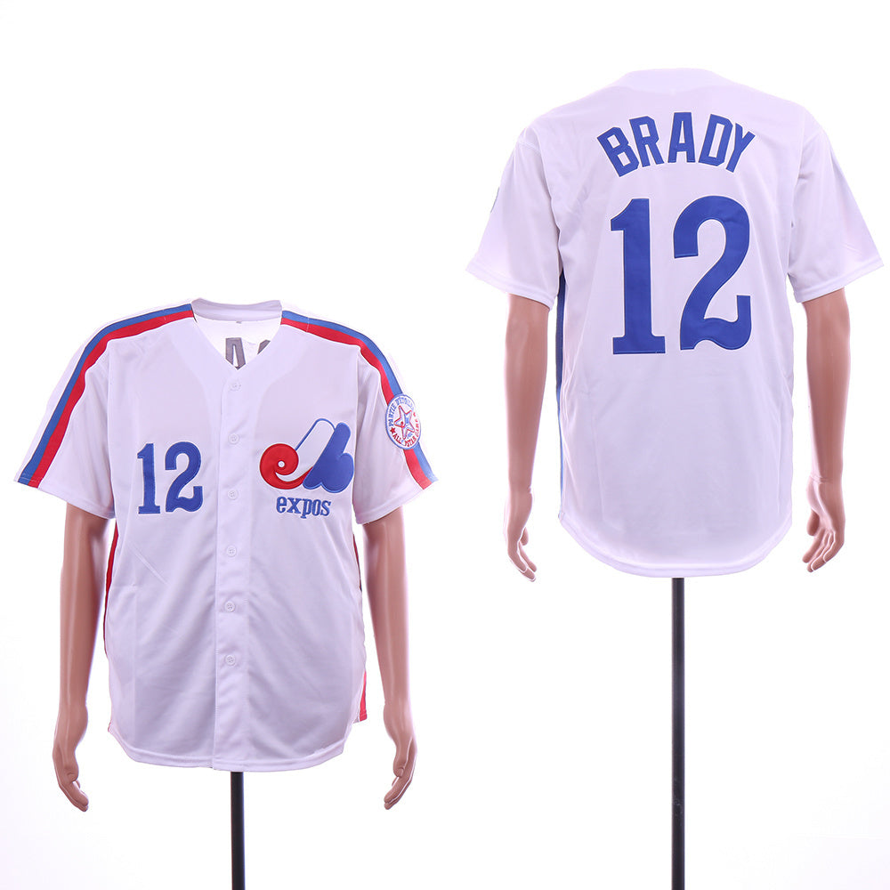 Expos 12 Baseball Jersey baseball jersey product view 1