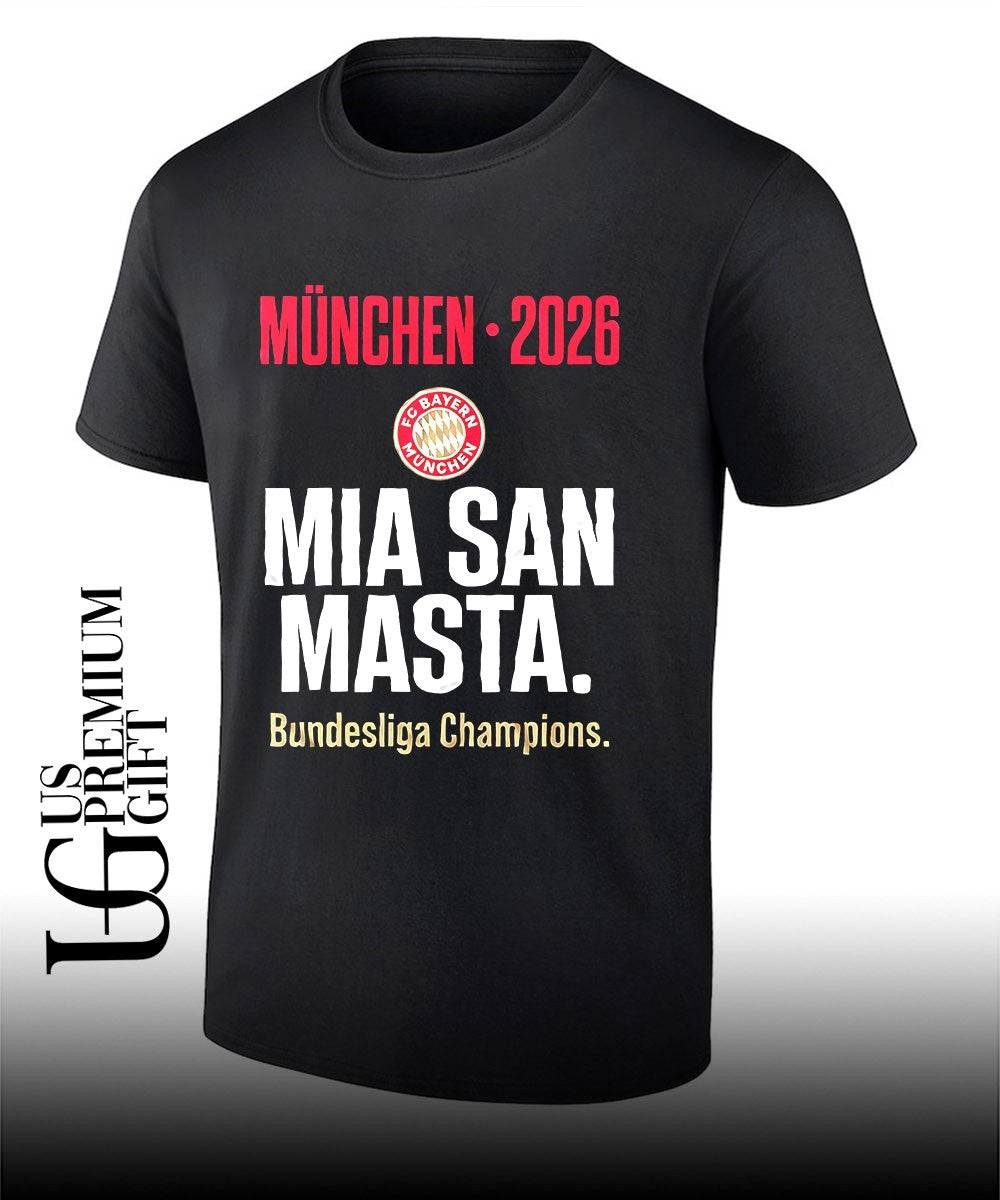 FC Bayern Munchen Bundesliga Champions Meisterschale Allianz Arena 2026 logo shirt Unisex T-shirt, Sweatshirt, Hoodie, Long Sleeve Tee - T-Shirt, Sweatshirt, Hoodie