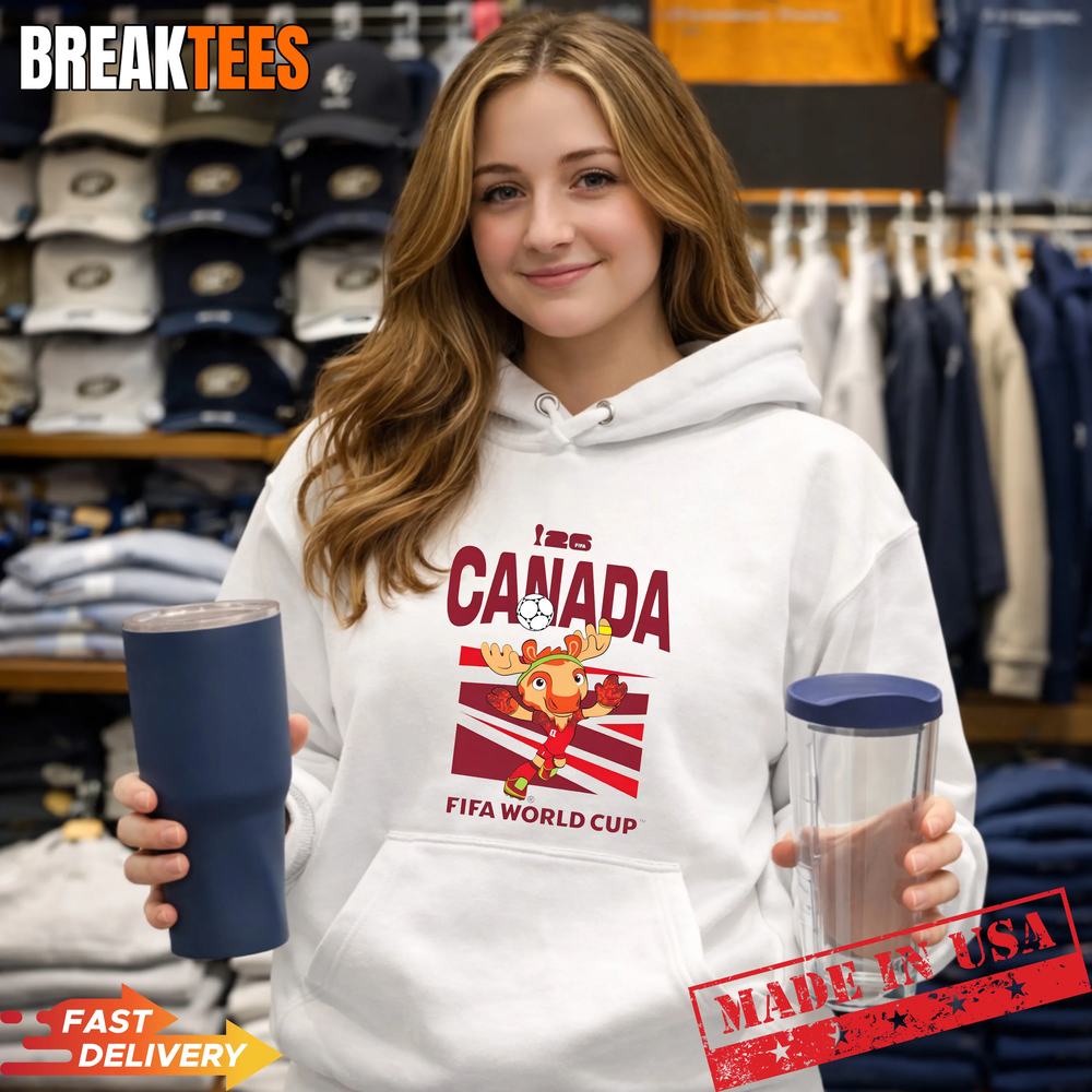 FIFA World CUP26 Canada Mascot Ball Catch the Fever! - Adult & Kids T-Shirts, Sweatshirts & Hoodies apparel design preview 4