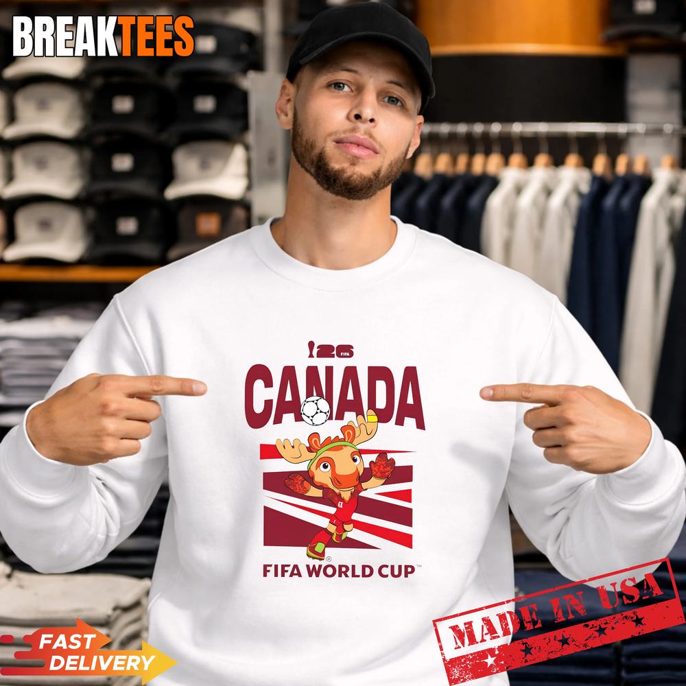 FIFA World CUP26 Canada Mascot Ball Catch the Fever! - Adult & Kids T-Shirts, Sweatshirts & Hoodies apparel design preview 2