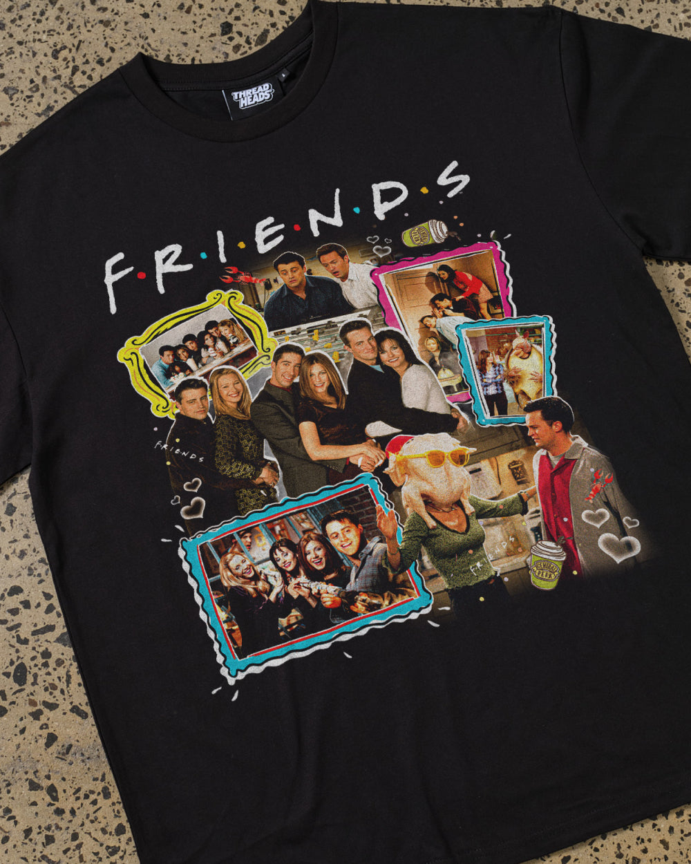Friends Vintage T-Shirt Unisex T-shirt, Sweatshirt, Hoodie, Long Sleeve Tee - T-Shirt, Sweatshirt, Hoodie
