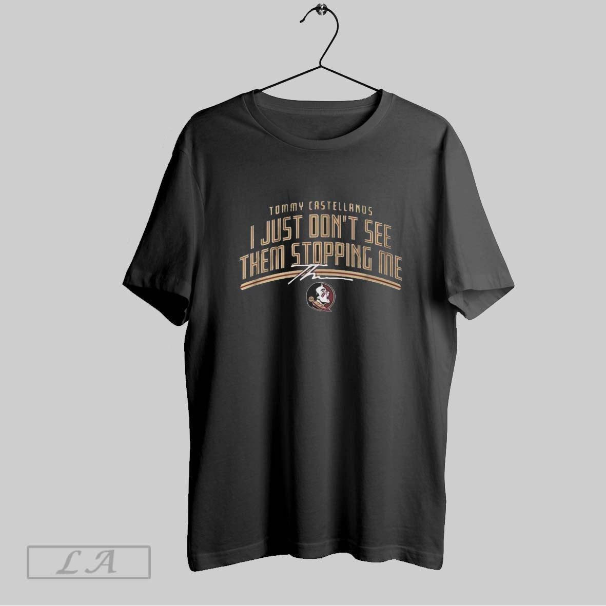 Fsu Football Tommy Castellanos Dont See Them Stopping Me 2025 Unisex T-shirt, Sweatshirt, Hoodie, Long Sleeve Tee - T-Shirt, Sweatshirt, Hoodie