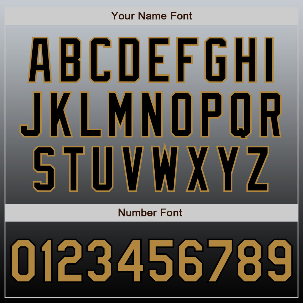 Custom Gray Old Gold-Black Authentic Fade Fashion Baseball Jersey baseball jersey product view 4