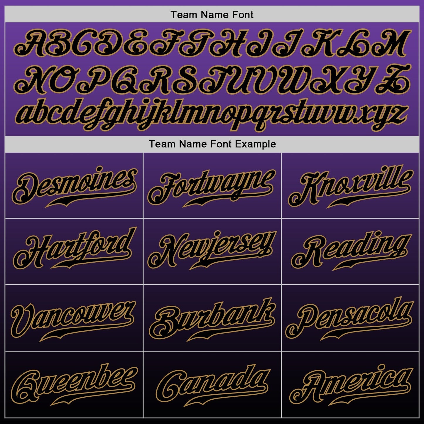 Custom Purple Black-Old Gold Authentic Fade Fashion Baseball Jersey baseball jersey product view 5