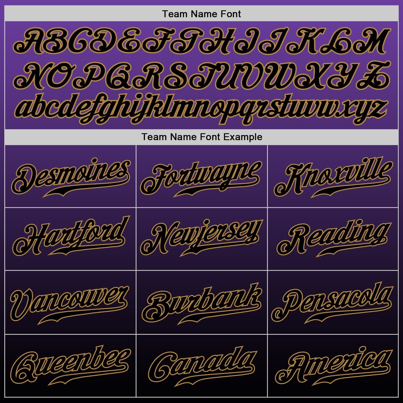Custom Purple Black-Old Gold Authentic Fade Fashion Baseball Jersey baseball jersey product view 5