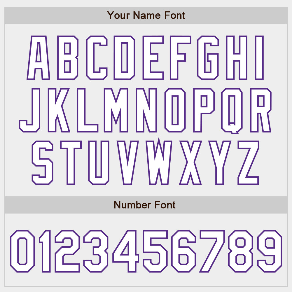 Custom White White-Purple Authentic Fade Fashion Baseball Jersey baseball jersey product view 4