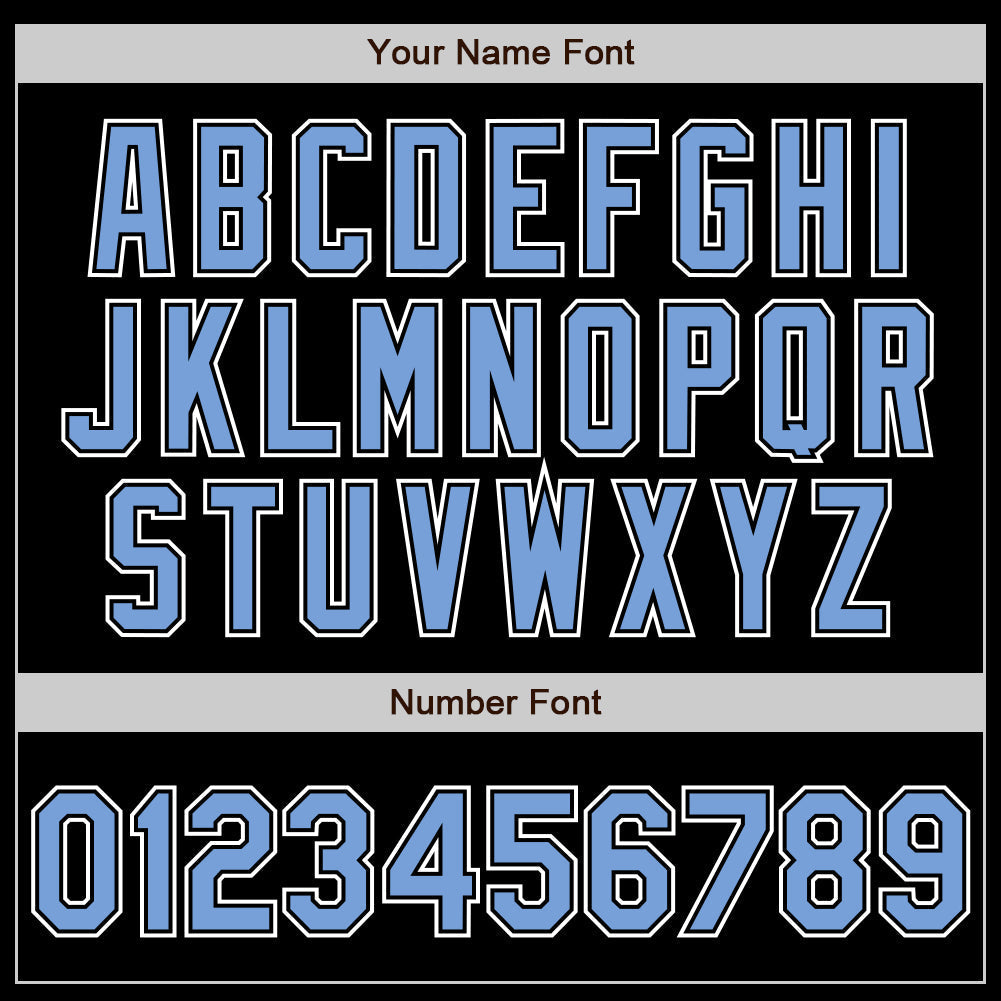Custom Black Light Blue-White Authentic Gradient Fashion Baseball Jersey baseball jersey product view 3