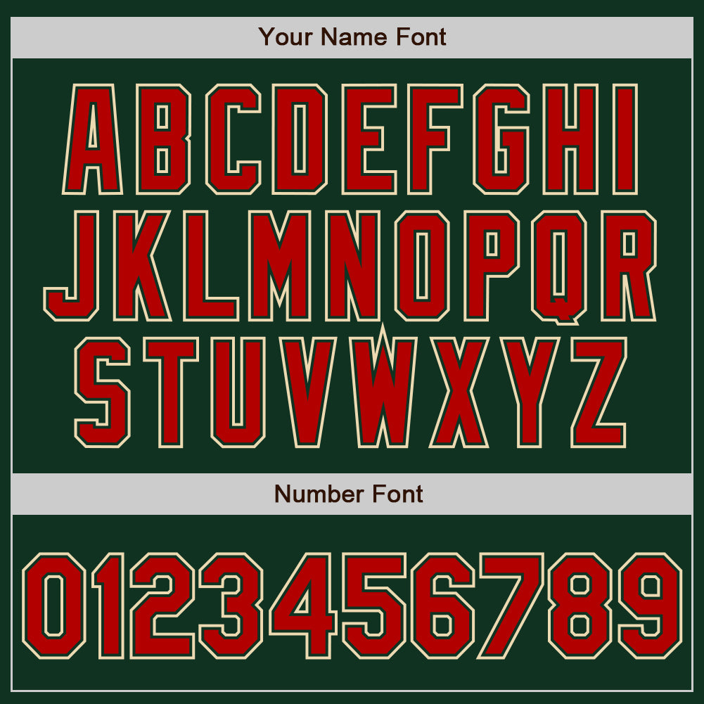 Custom Green Red-Cream Authentic Gradient Fashion Baseball Jersey baseball jersey product view 3