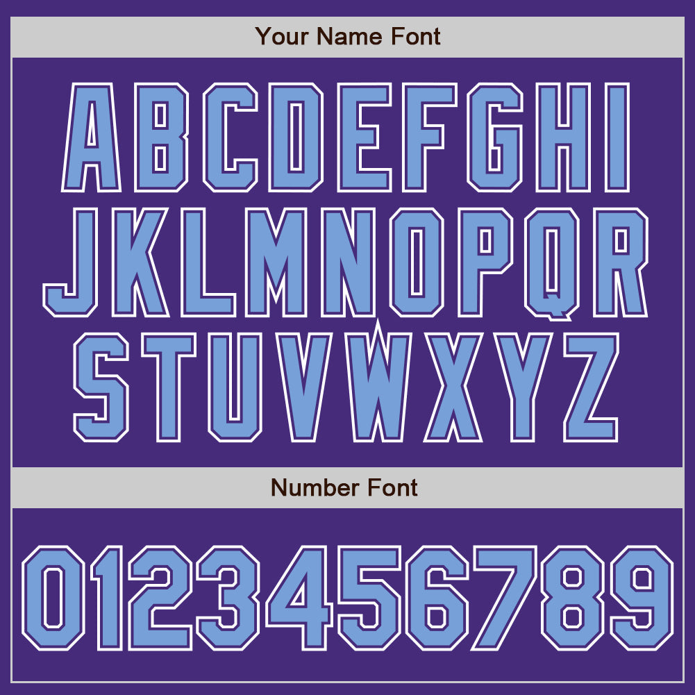 Custom Purple Light Blue-White Authentic Gradient Fashion Baseball Jersey baseball jersey product view 3