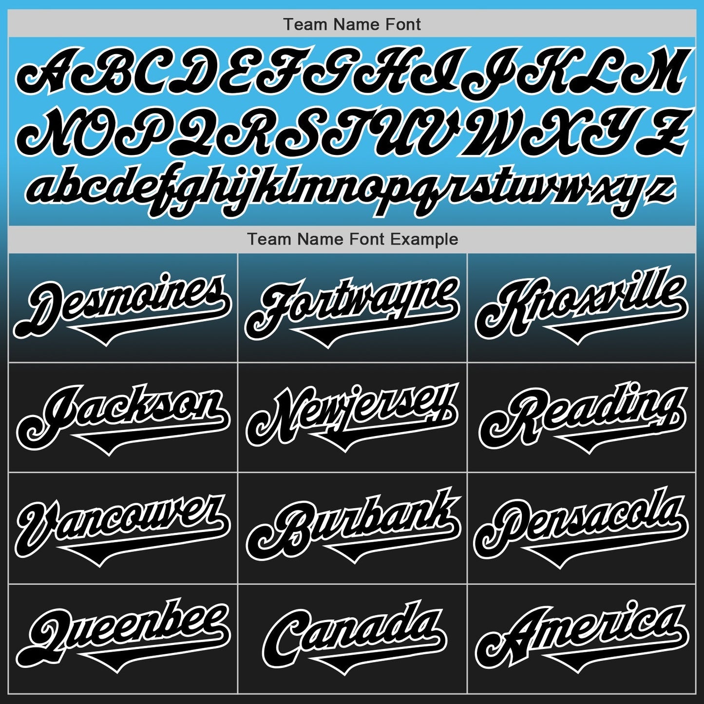 Custom Sky Blue Black-White Authentic Fade Fashion Baseball Jersey baseball jersey product view 4