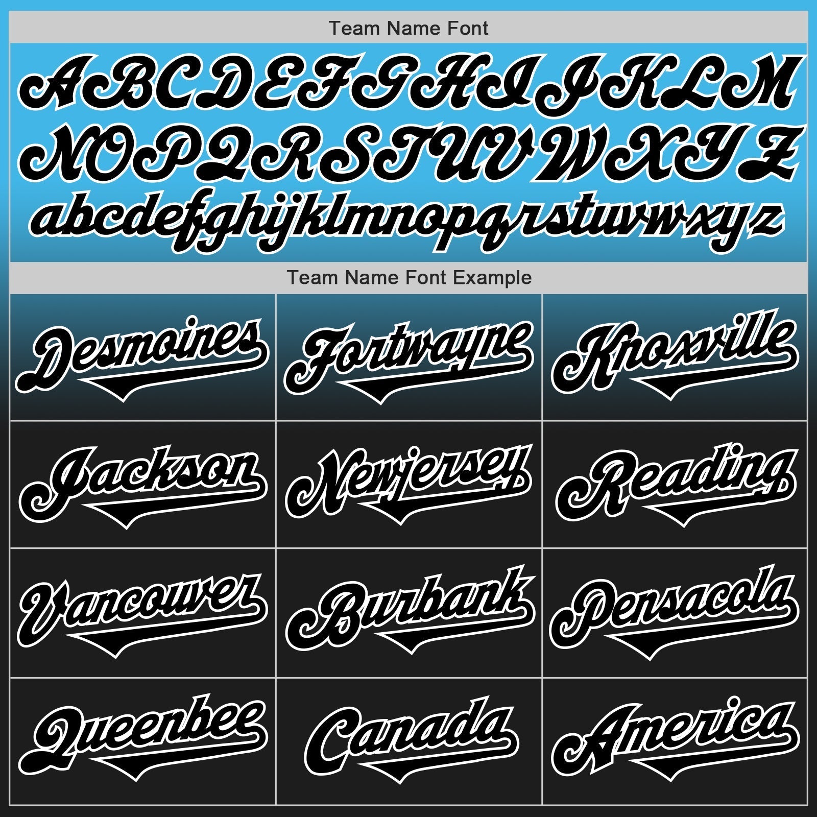 Custom Sky Blue Black-White Authentic Fade Fashion Baseball Jersey baseball jersey product view 4
