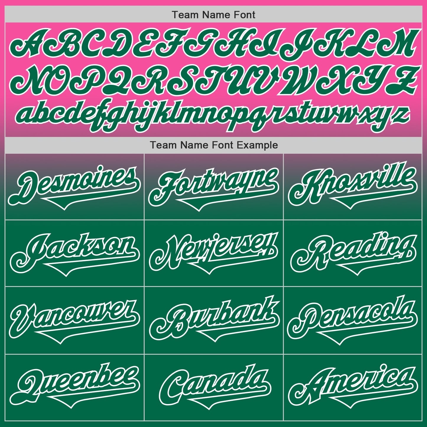 Custom Pink Kelly Green-White Authentic Fade Fashion Baseball Jersey baseball jersey product view 4