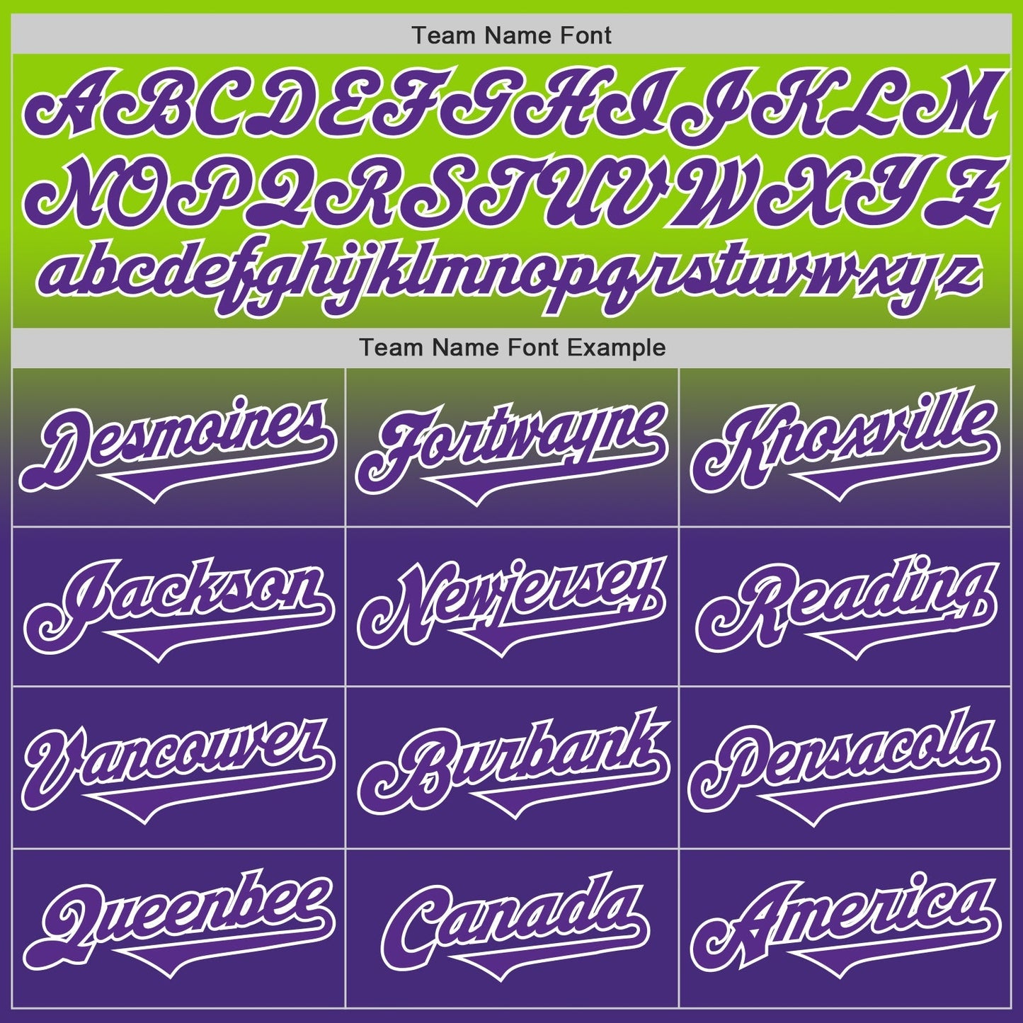 Custom Neon Green Purple-White Authentic Fade Fashion Baseball Jersey baseball jersey product view 4
