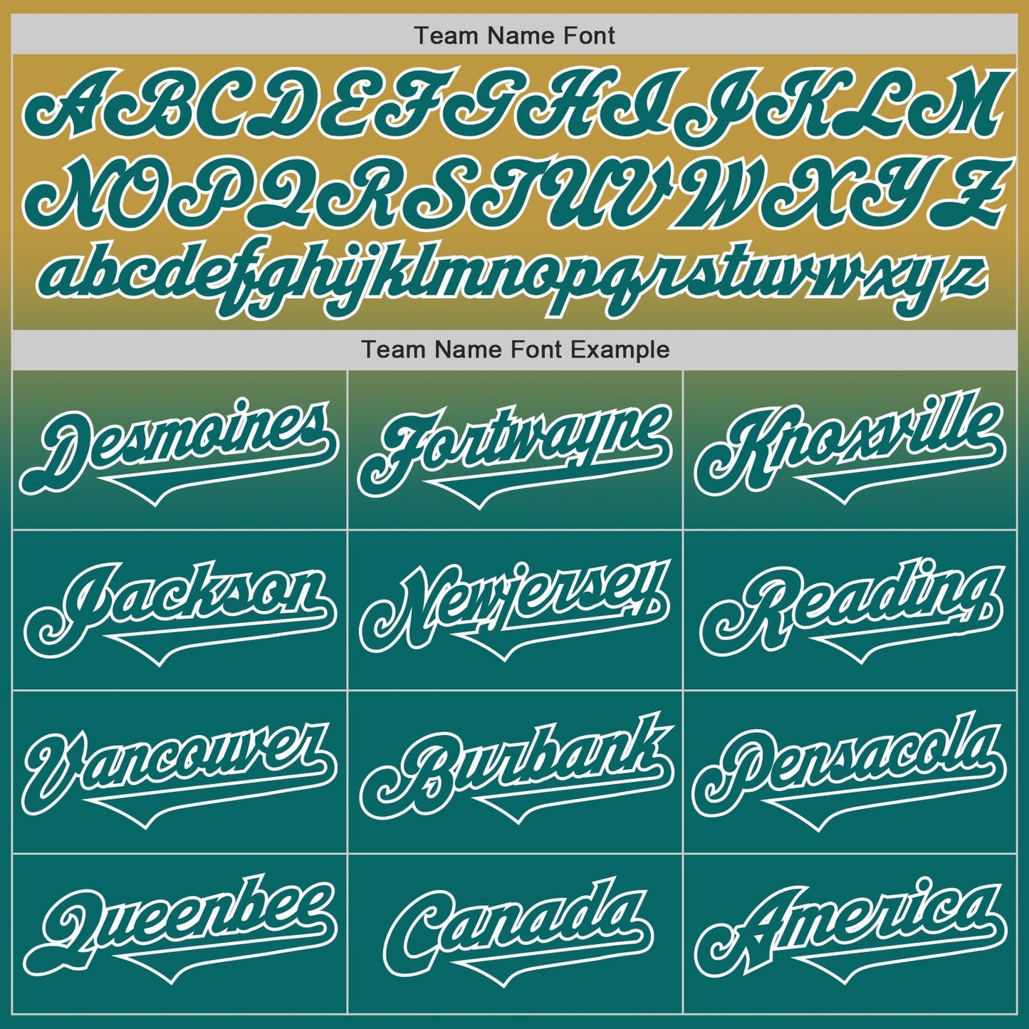Custom Old Gold Teal-White Authentic Fade Fashion Baseball Jersey baseball jersey product view 4