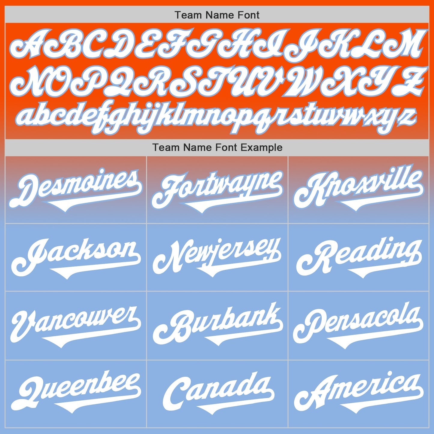 Custom Orange White-Light Blue Authentic Fade Fashion Baseball Jersey baseball jersey product view 4