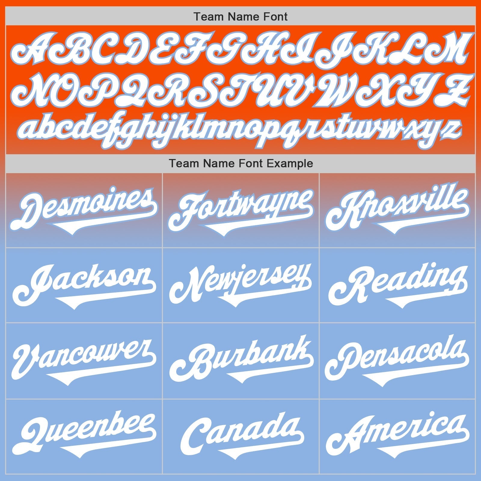Custom Orange White-Light Blue Authentic Fade Fashion Baseball Jersey baseball jersey product view 4