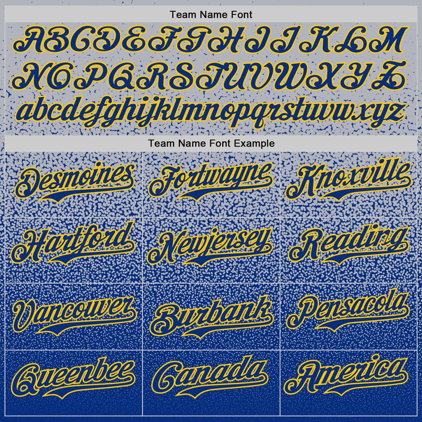 Custom Gray Royal-Gold Fade Fashion Speckle Authentic Baseball Jersey baseball jersey product view 4