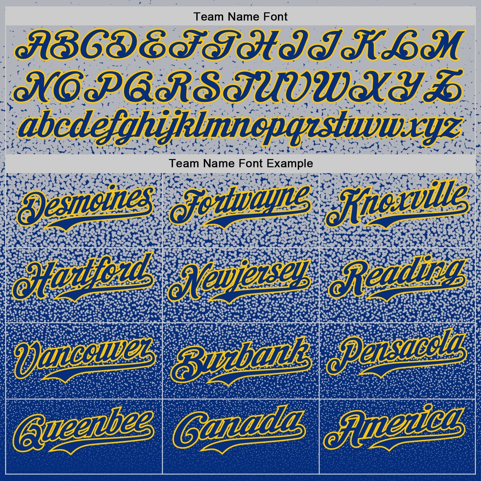Custom Gray Royal-Gold Fade Fashion Speckle Authentic Baseball Jersey baseball jersey product view 4