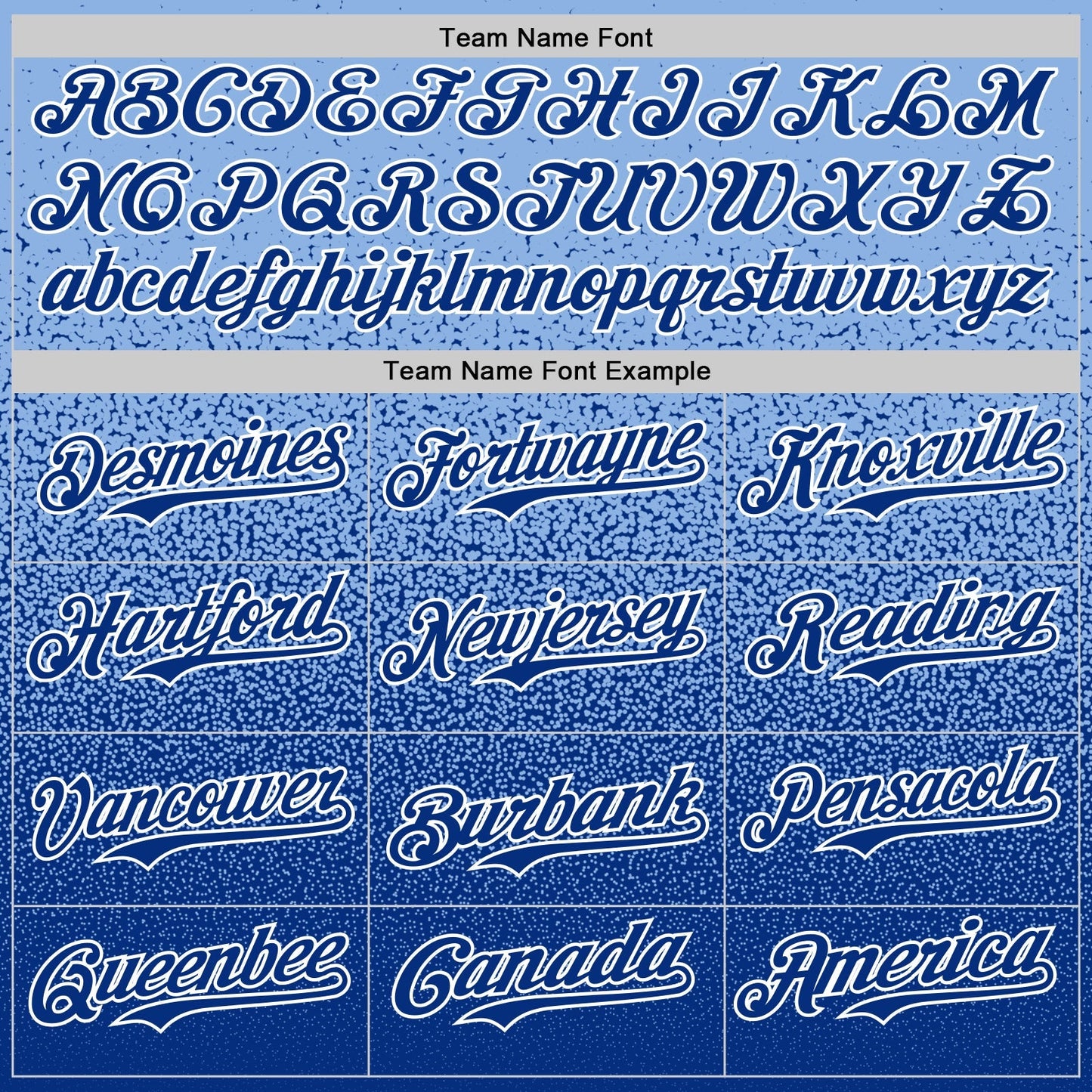 Custom Light Blue Royal-White Fade Fashion Speckle Authentic Baseball Jersey baseball jersey product view 4