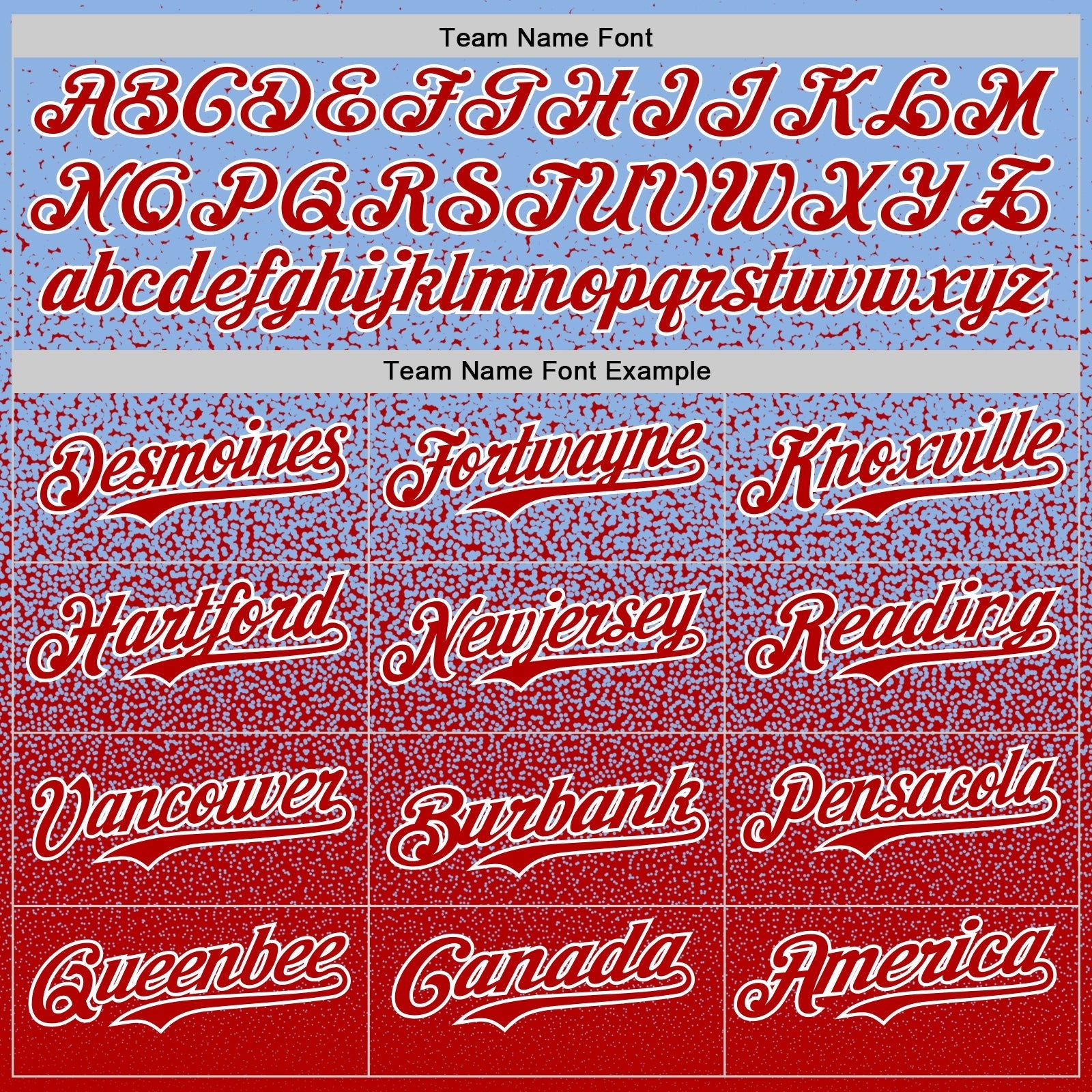 Custom Light Blue Red-White Fade Fashion Speckle Authentic Baseball Jersey baseball jersey product view 4