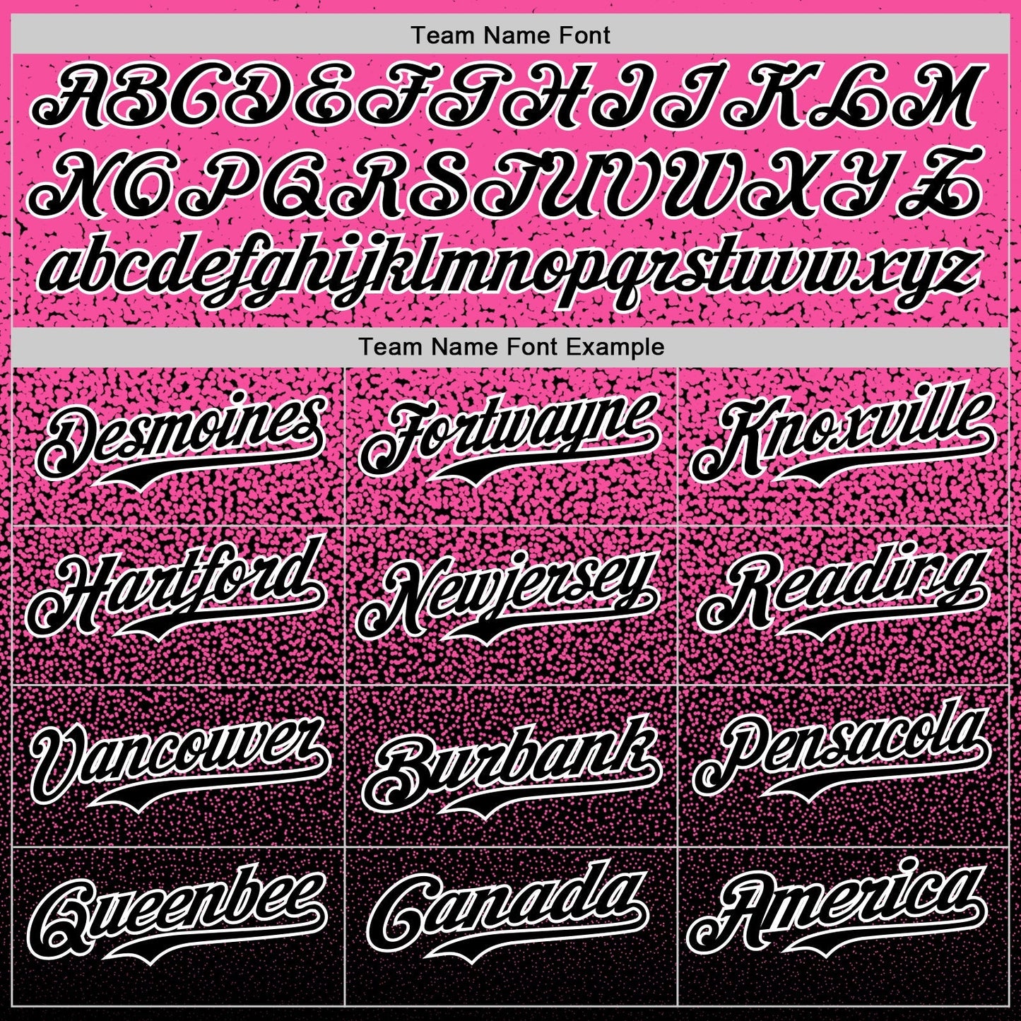 Custom Pink Black-White Fade Fashion Speckle Authentic Baseball Jersey baseball jersey product view 4
