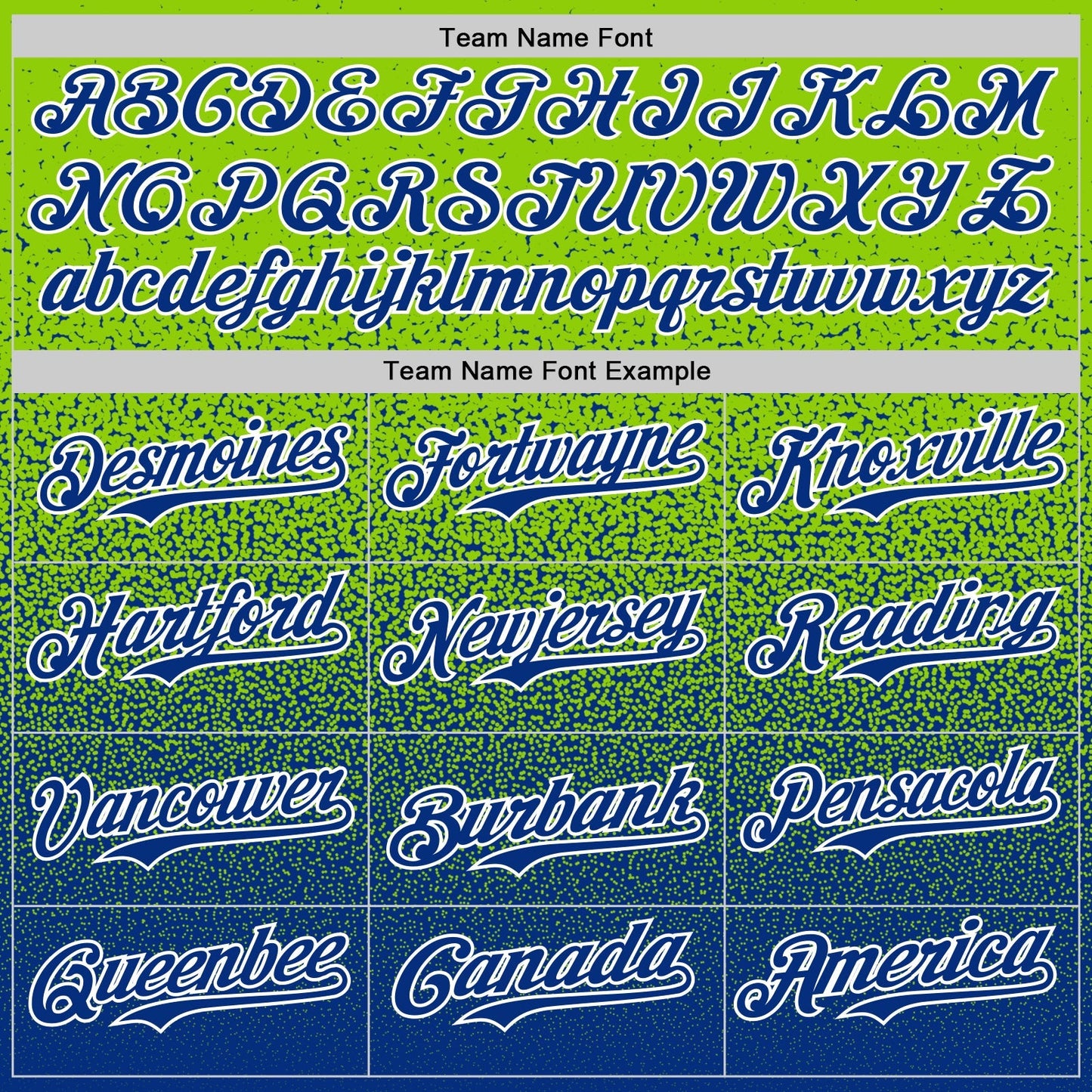 Custom Neon Green Royal-White Fade Fashion Speckle Authentic Baseball Jersey baseball jersey product view 4