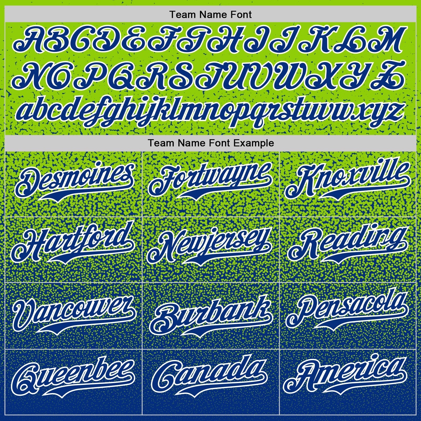 Custom Neon Green Royal-White Fade Fashion Speckle Authentic Baseball Jersey baseball jersey product view 4
