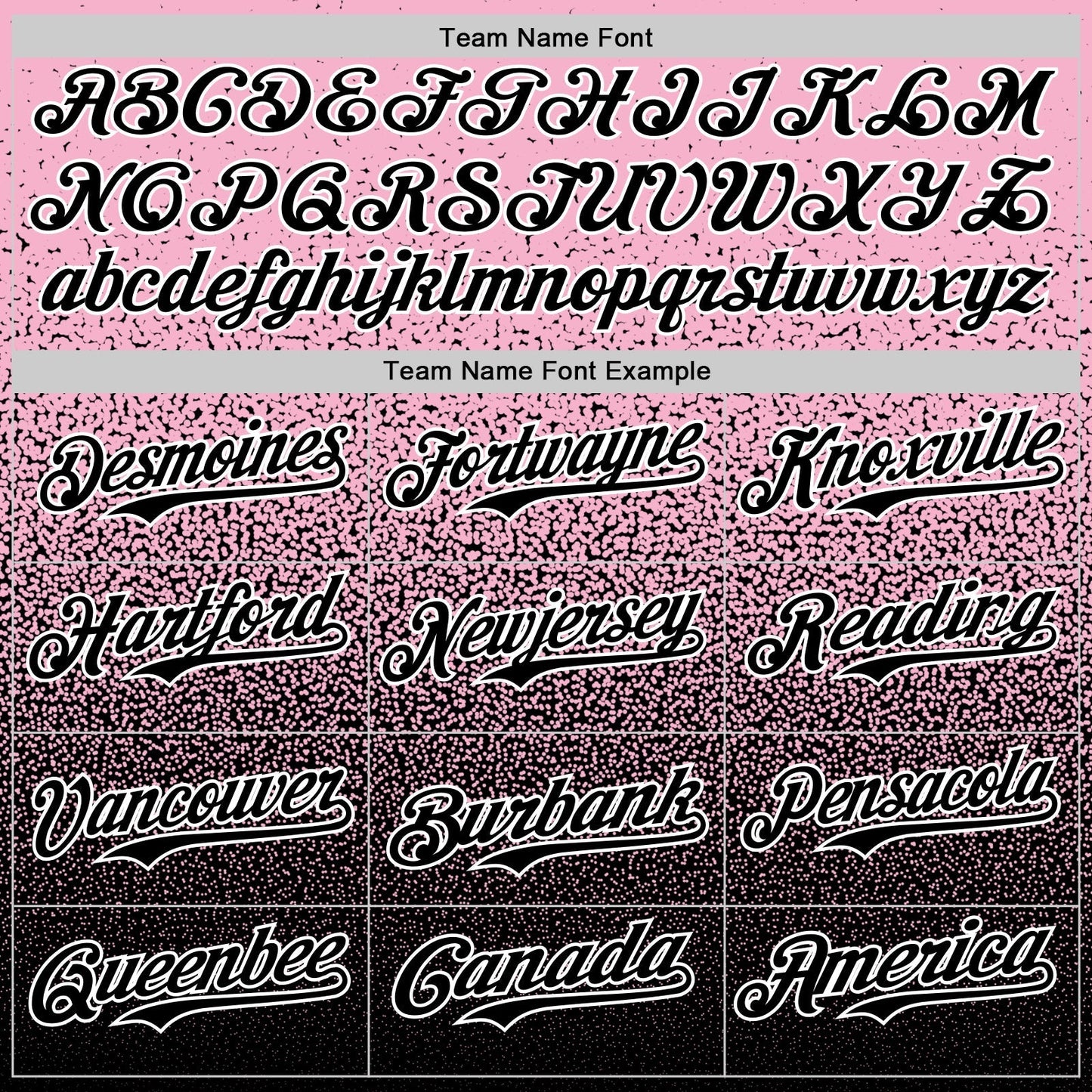 Custom Light Pink Black-White Fade Fashion Speckle Authentic Baseball Jersey baseball jersey product view 4