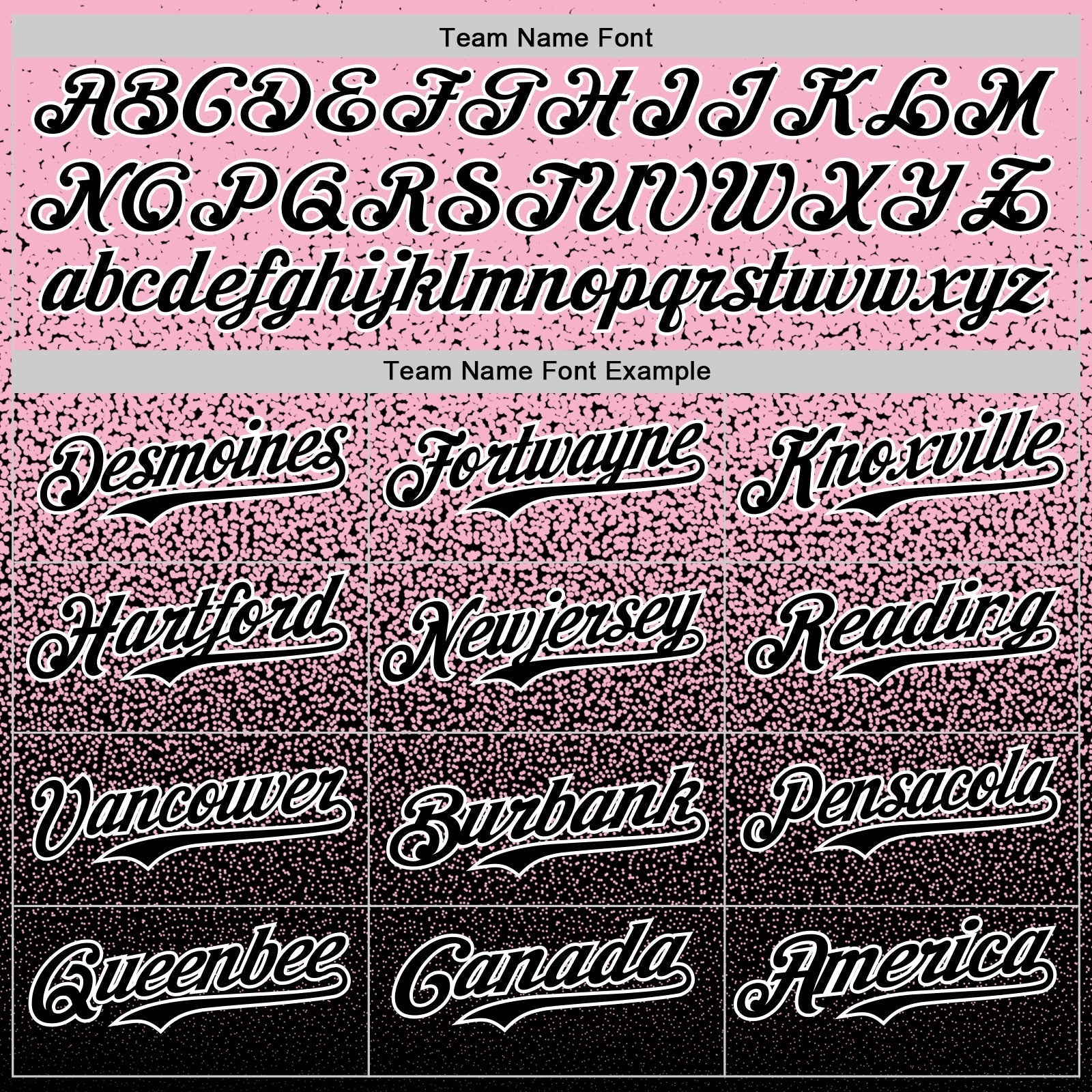 Custom Light Pink Black-White Fade Fashion Speckle Authentic Baseball Jersey baseball jersey product view 4