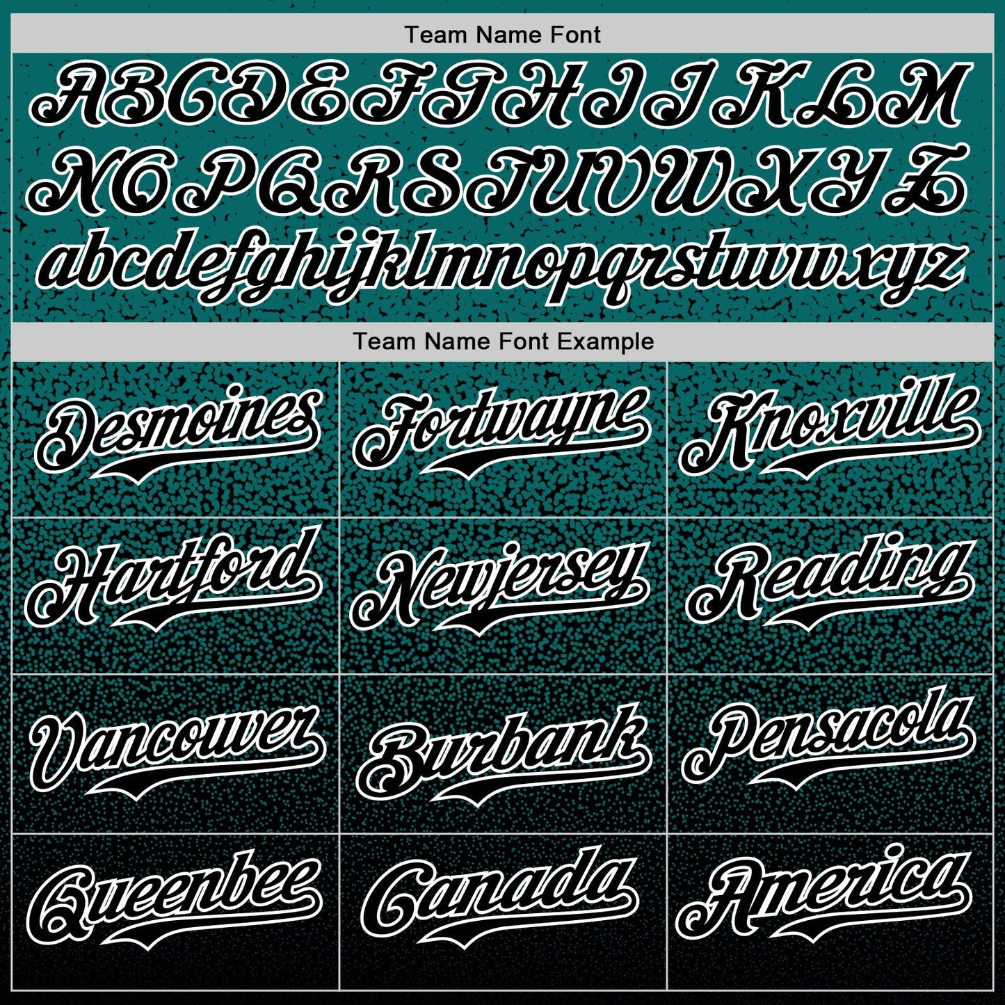 Custom Teal Black-White Fade Fashion Speckle Authentic Baseball Jersey baseball jersey product view 4