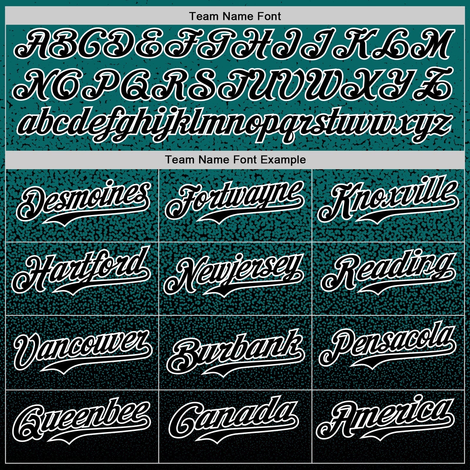 Custom Teal Black-White Fade Fashion Speckle Authentic Baseball Jersey baseball jersey product view 4