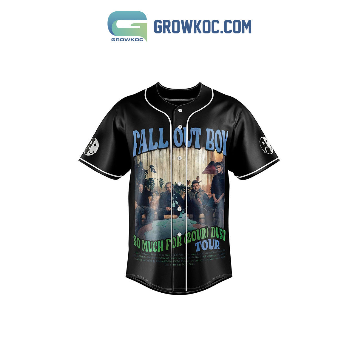 Fall Out Boy So Much For 20ur Dust With Jimmy Eat World Baseball Jersey baseball jersey product view 2