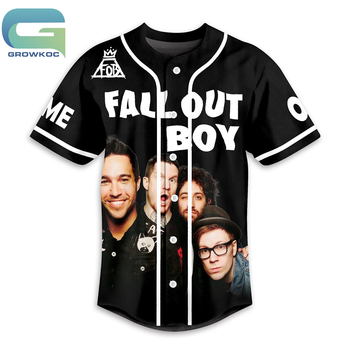 Fall Out Boy The Rest Of Us Can Find Happiness In Mysery Personalized Baseball Jersey baseball jersey product view 2