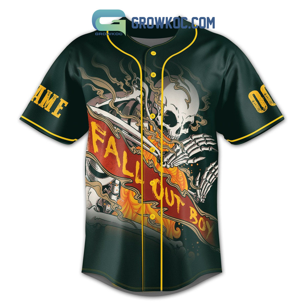 Fall Out Boy We Are The Poisoned Youtm Personalized Baseball Jersey baseball jersey product view 2