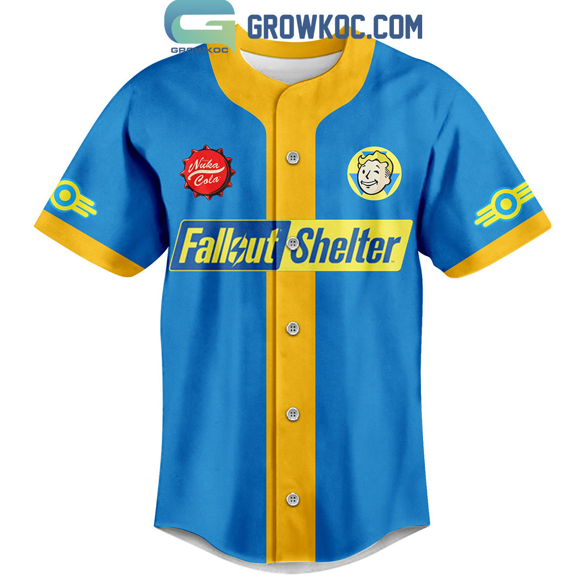 Fallout Shelter War Never Changes Personalized Baseball Jersey baseball jersey product view 3