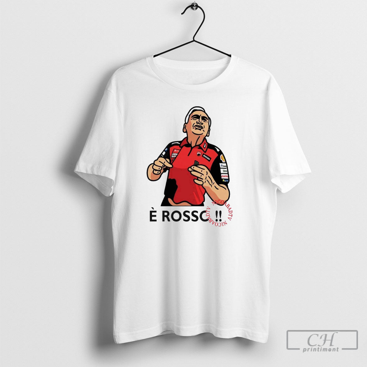 Fan Wearing E Rosso Tardozzi T Shirt Unisex T-shirt, Sweatshirt, Hoodie, Long Sleeve Tee - T-Shirt, Sweatshirt, Hoodie