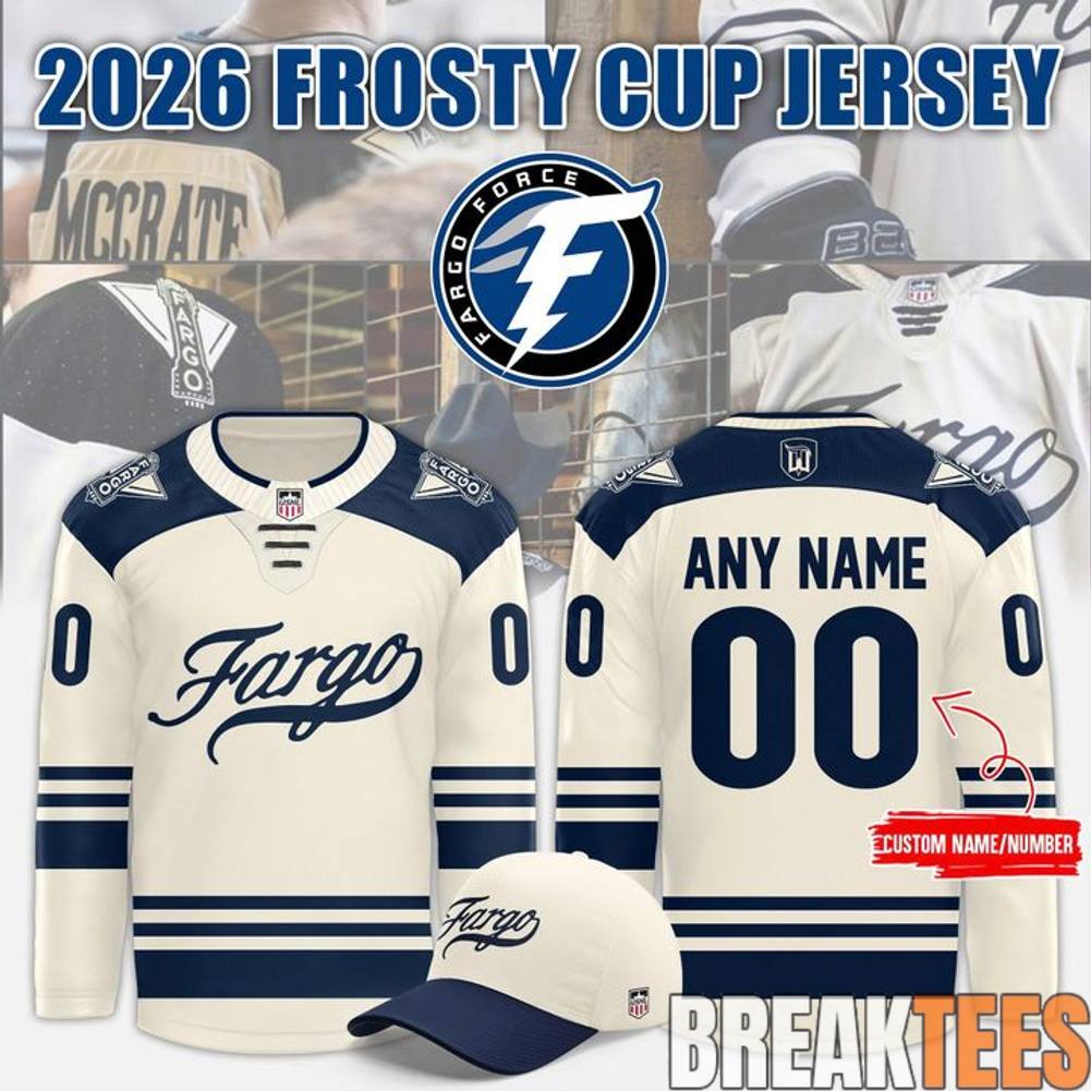 Fargo Force 2026 Frosty Cup Hockey Jersey Unisex T-shirt, Sweatshirt, Hoodie, Long Sleeve Tee - T-Shirt, Sweatshirt, Hoodie