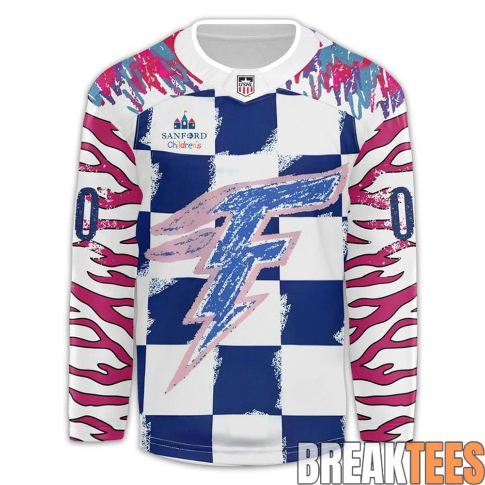Fargo Force 2026 Sanford Childrens Hockey Jersey hockey jersey product view 2