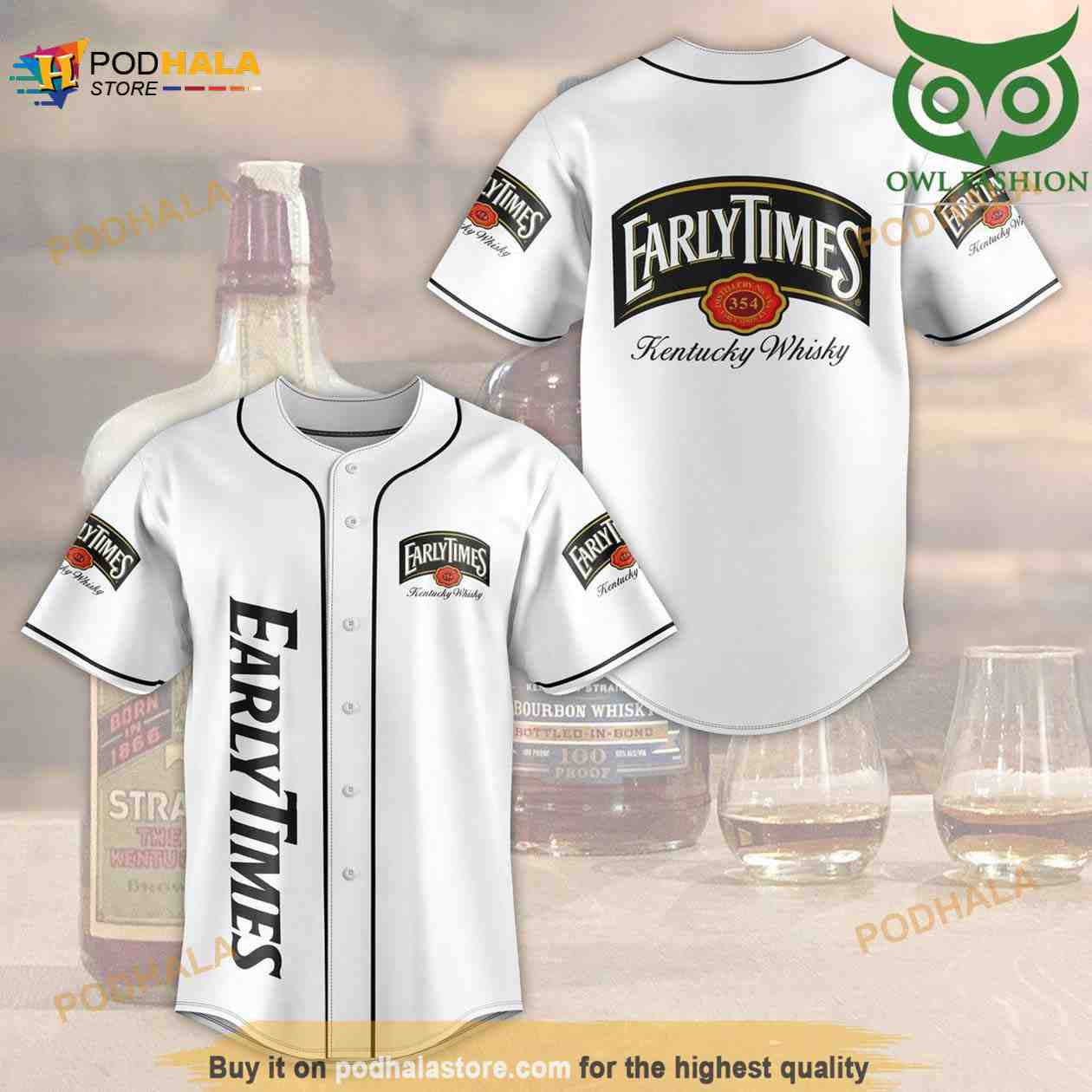 Farly Times 3D Baseball Jersey Shirt baseball jersey product view 1
