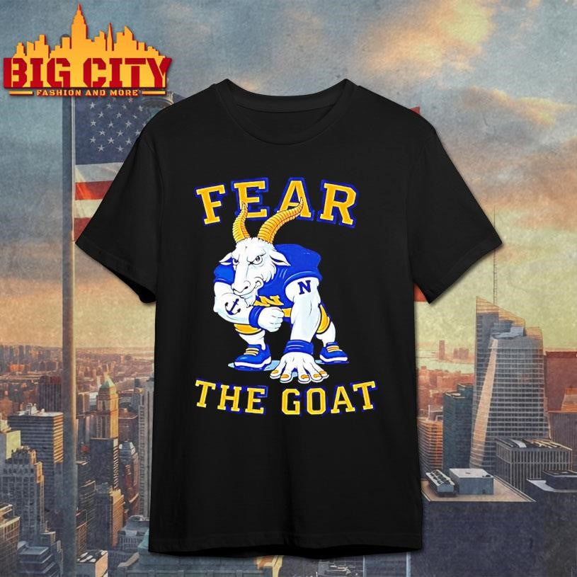 Fear The Goat Navy Midshipmen Football Mascot Shirt Unisex T-shirt, Sweatshirt, Hoodie, Long Sleeve Tee - T-Shirt, Sweatshirt, Hoodie