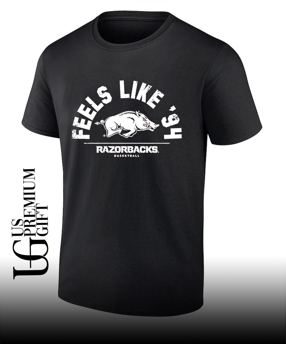 Feels Like 94 Arkansas Razorbacks mens basketball shirt Unisex T-shirt, Sweatshirt, Hoodie, Long Sleeve Tee - T-Shirt, Sweatshirt, Hoodie