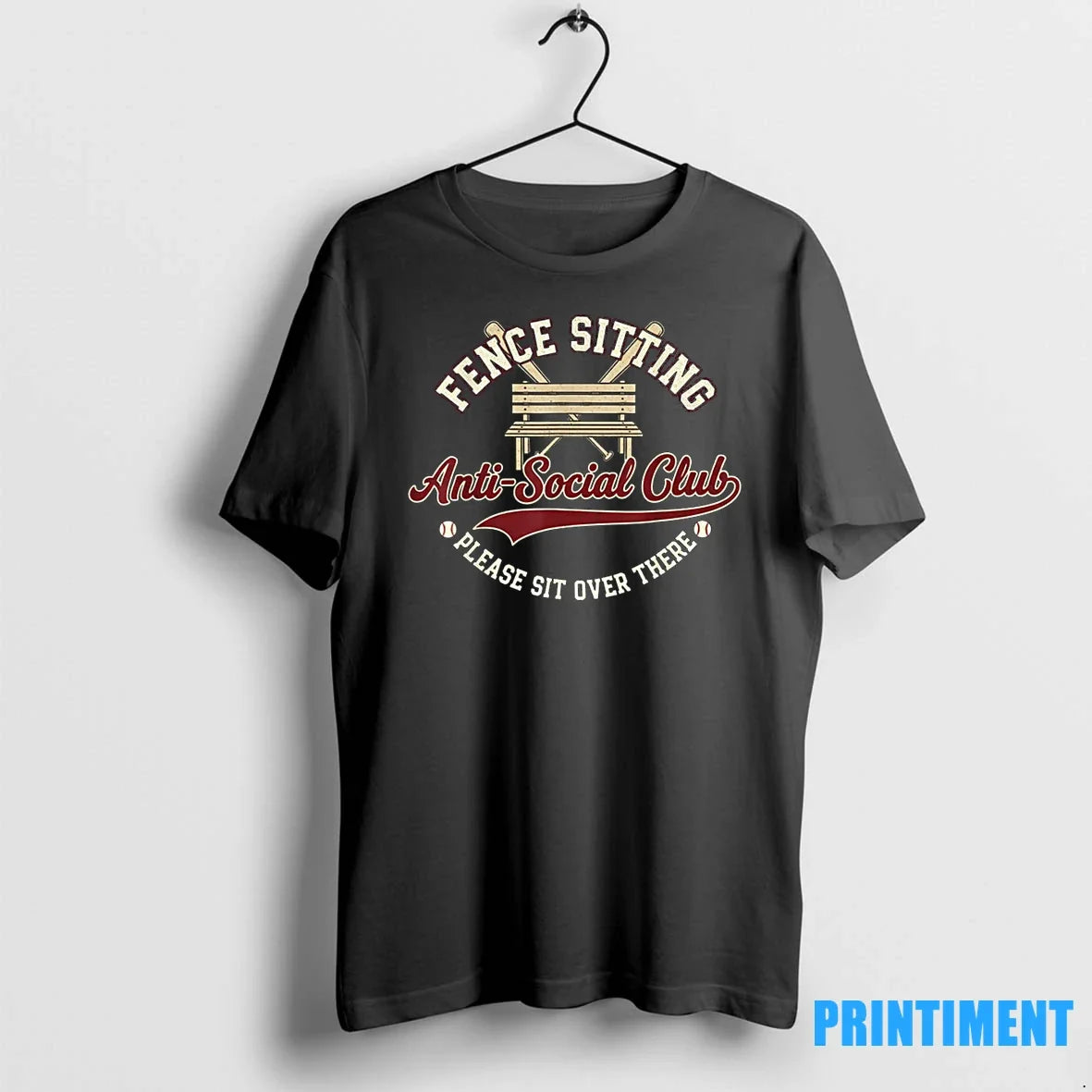 Fence Sitting Anti Social Club Please Sit Over There Tshirts Sweater Unisex T-shirt, Sweatshirt, Hoodie, Long Sleeve Tee - T-Shirt, Sweatshirt, Hoodie