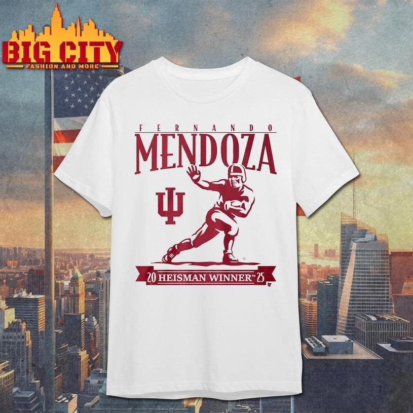 Fernando Mendoza 2025 Heisman Trophy Winner Shirt Unisex T-shirt, Sweatshirt, Hoodie, Long Sleeve Tee - T-Shirt, Sweatshirt, Hoodie