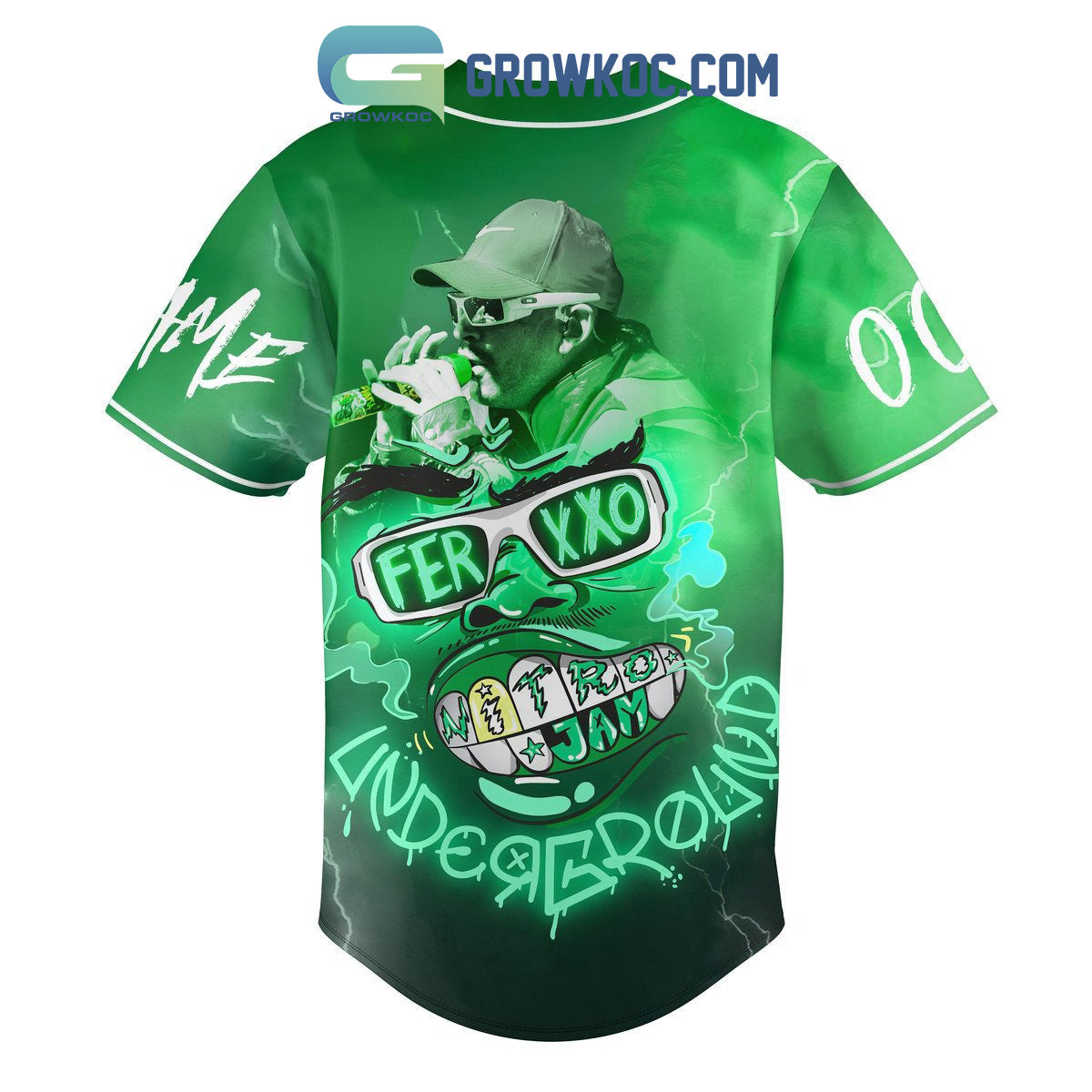 Ferxxo Feliz Cumplean??os Personalized Baseball Jersey baseball jersey product view 3