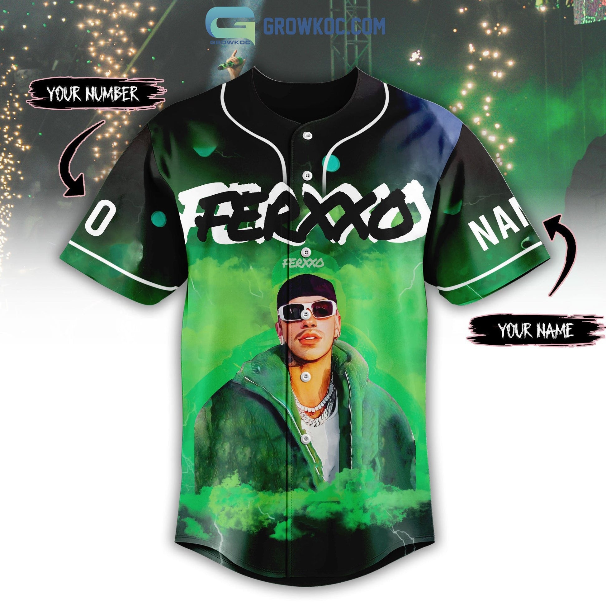 Ferxxo Nitro Jam Underground Personalized Baseball Jersey baseball jersey product view 2