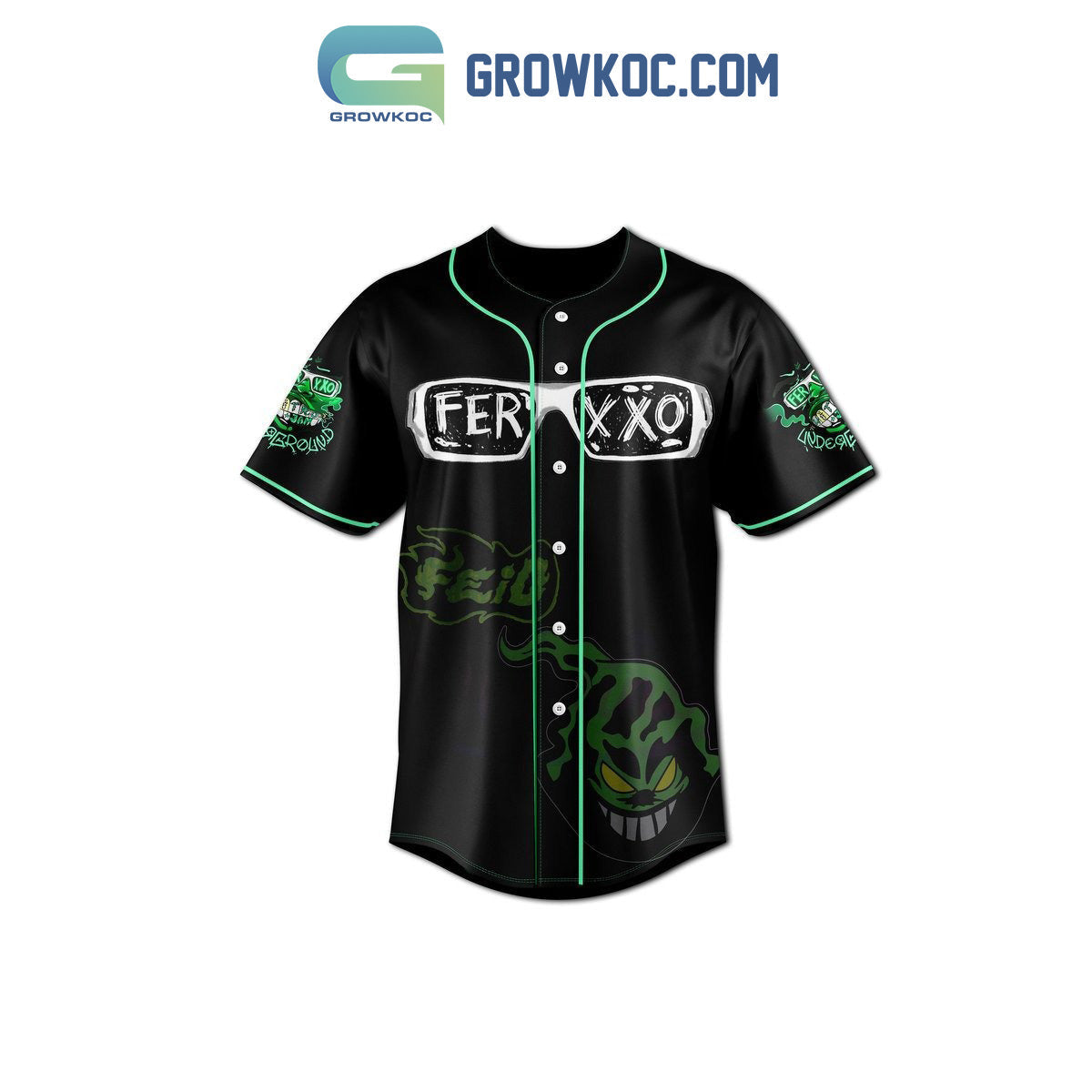 Ferxxo Tour 2023 Baseball Jersey baseball jersey product view 2