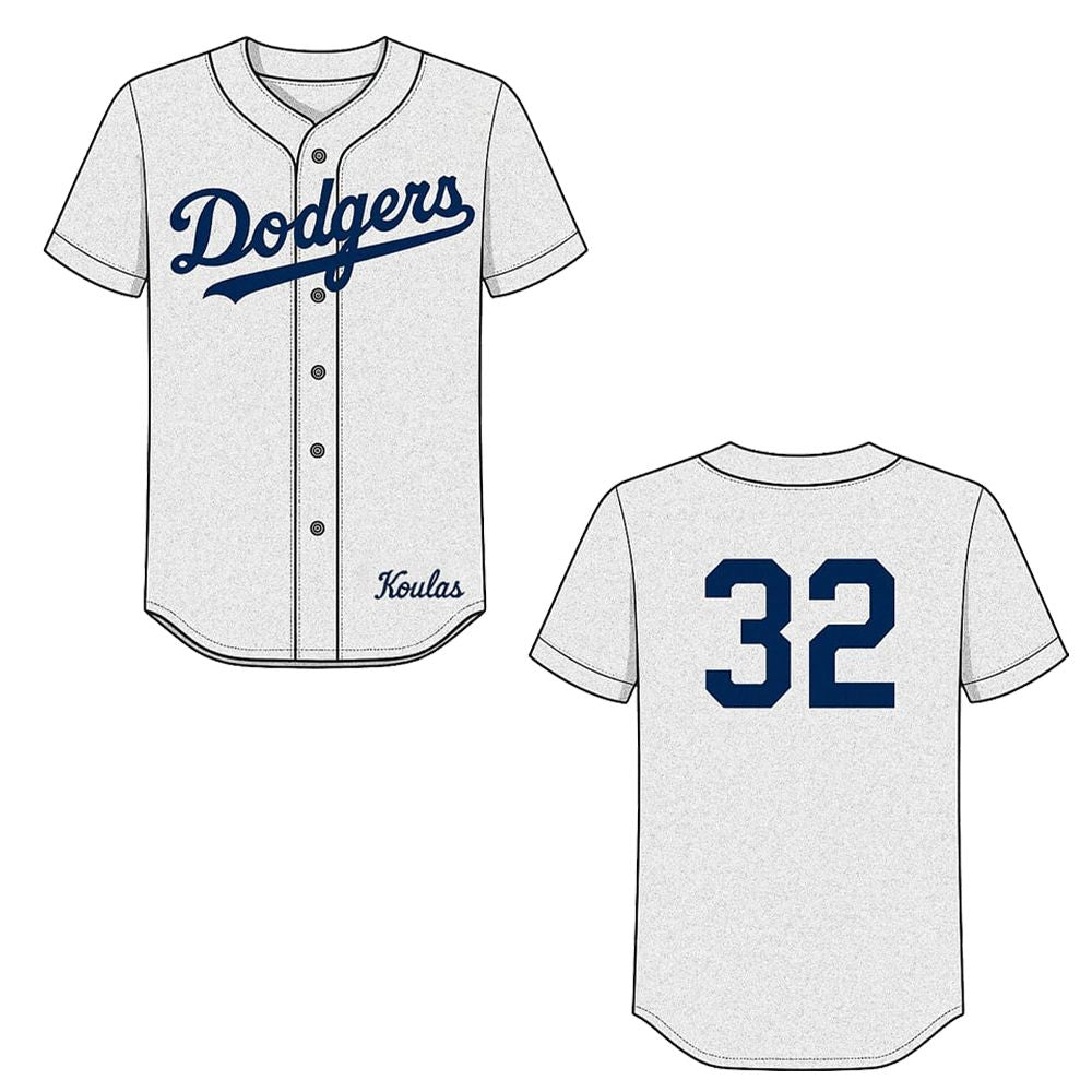 2025 Dodgers Sandy Koufax Brooklyn Jersey Giveaway - Grishko.com baseball jersey product view 1